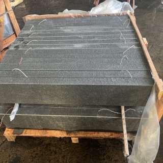 Black basalt flamed all sides