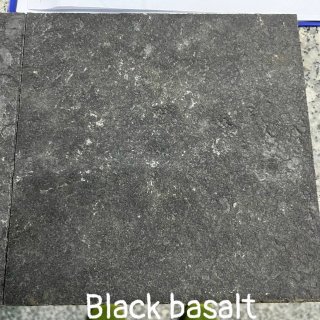 Black basalt flamed surface 
